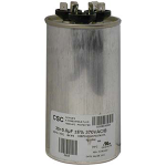 Round Dual Run Capacitor, 30/5 MFD, 370V